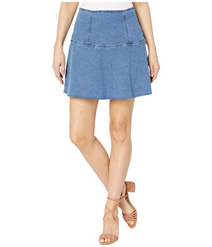 Free People Highlands Denim Skirt Blue 6