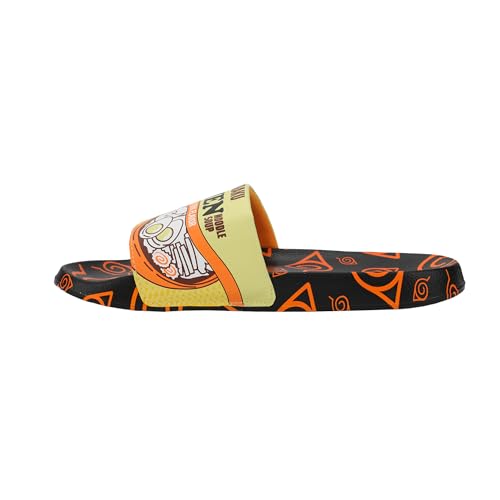 Bioworld Naruto Ichiraku's Ramen Men's Black Slide Sandals4