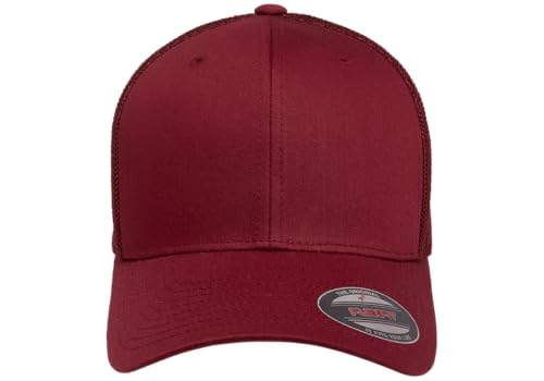 Image of Flexfit Unisex Mesh Fitted 2-Tone Trucker Hat, One Size