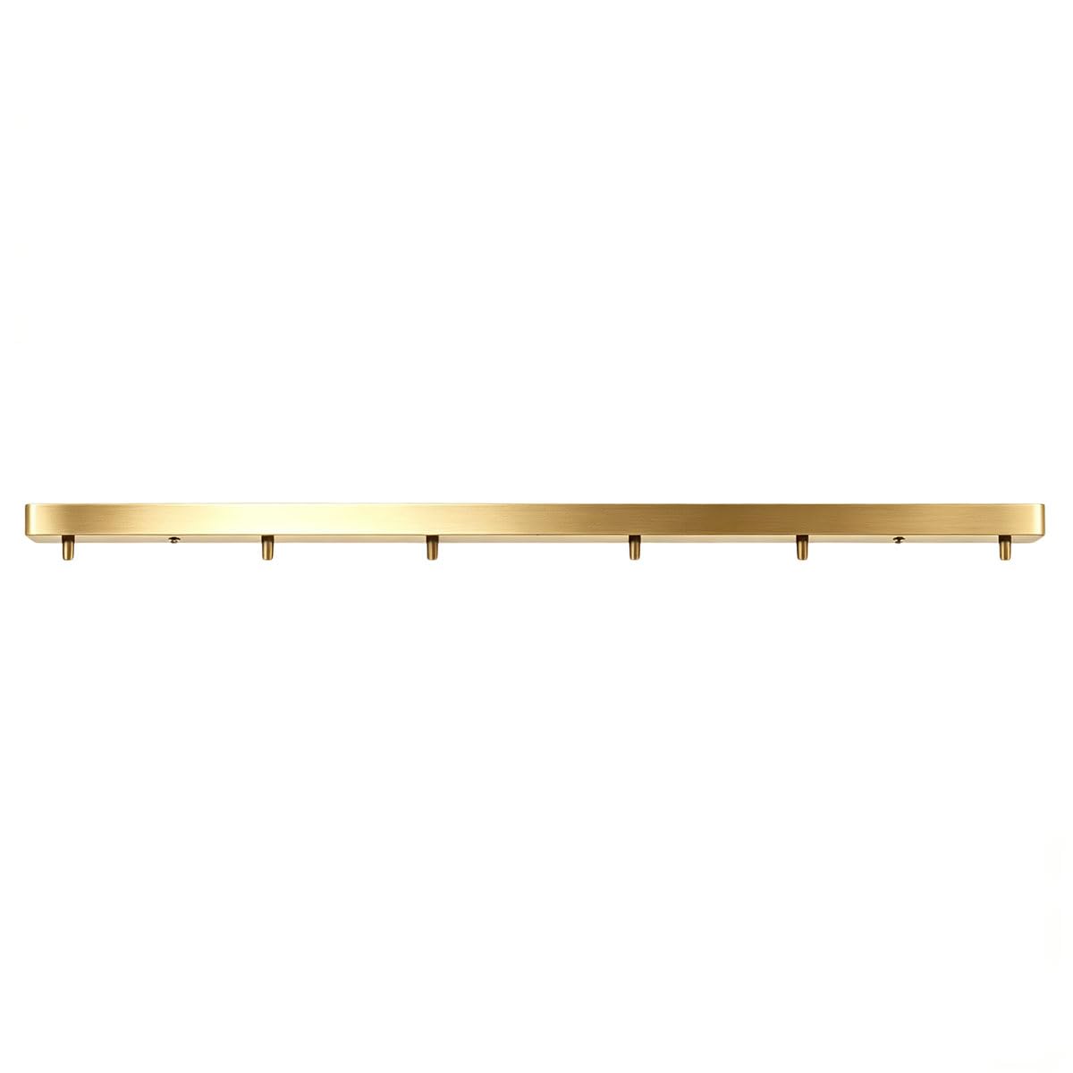 Rosone Lampadario Soffitto Oro 120cm Rettangolo 6 fori Kit Rosone