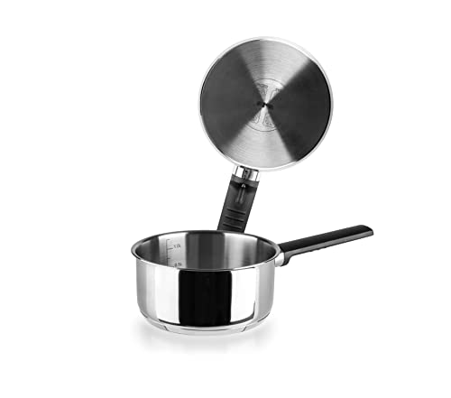 IBILI Svea Saucepan, 12 cm, 18/10 Stainless Steel, Suitable for Induction Hobs, Silver, 1 Litres - Image 2