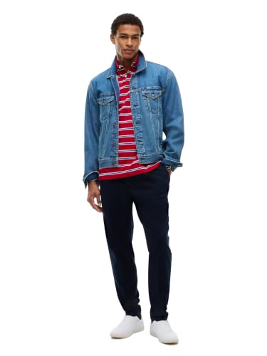 Image of Tommy Hilfiger Men's Short Sleeve Polo Shirts in Classic Fit with Stretch and Organic Pique Cotton