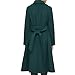 KARL LAGERFELD Paris Women's Outerwear belted maxi,emerald,small