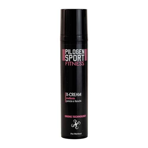 X-Cream Snellente Pancia e Fianchi Sport Fitness di Pilogen Carezza: con Tecnologia Drone, Ottimizza l'Assorbimento degli Adipociti, per Snellire Pancia e Fianchi, con Drosera, Pre-Workout, 100 ml