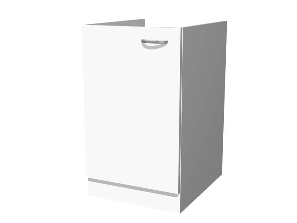 Smart Möbel Witus Spülenunterschrank 50 cm in Weiß – Küchenunterschrank ohne Arbeitsplatte