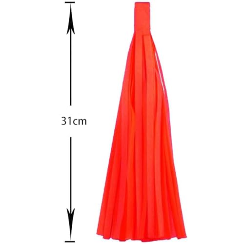 Image of Black Red Green and Yellow Tassel Garland Banner Paper Tassels for Black History Party Decoration,Pack of 20