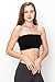 Kurve Seamless Bandeau Tube top - UV Protective Fabric, Rated UPF 50+ (Non-Padded) Made in USA, Black/Nude Set, X-Small/Medium