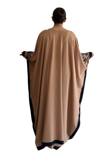 Abaya Caftan fluide col V pour masquer les formes avec élégance - 5
