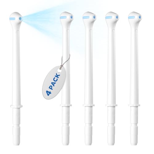 Image of Replacement Heads for Waterpik, Gentle Mist Tech for Sensitive Gums, Replacement Tips for Waterpik Water Flosser, 70 Wide Spray for Efficient Deep Cleaning(4 Mist Tips)