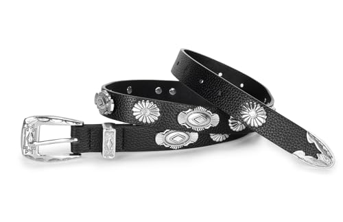 Women-Leather-Belt for Jeans Pants Studded Adjustable-Casual-Cowboy Belt Ladies Punk Belts4