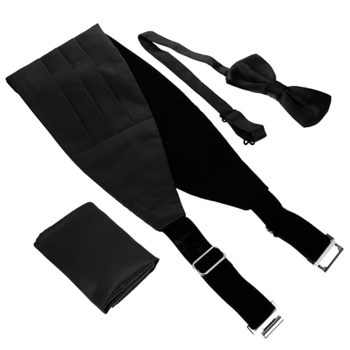 Set de pajarita, faja y pañuelo para hombre