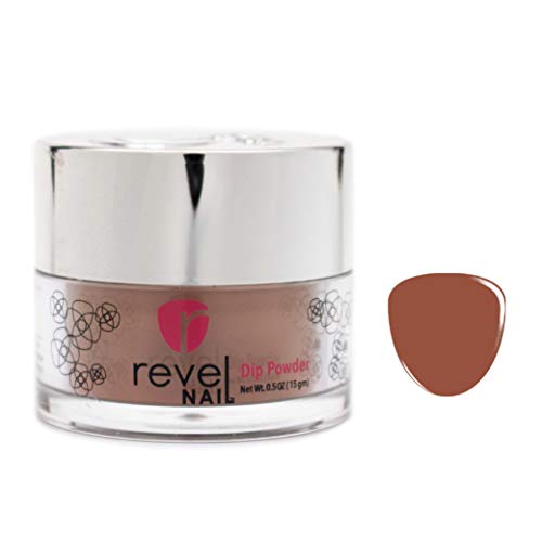 Revel Nail Dip Powder | for Manicures | Nail Polish Alternative | Non-Toxic & Odor-Free | Crack & Chip Resistant | Can Last Up to 8 Weeks | 1oz Jar | Revel Mates | Roast