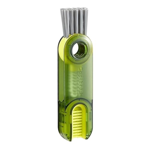 Image of Glass Jug with Lid Ice Tea Water Jug Hot Water Ice Tea Drinking Beverage Jug, Water Jug Glass Material with Wooden Lid, 1.8 Liter 3-in-1 Multifunctional Cleaning Brush Set