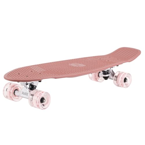 Image of KMX Skateboard 22 and 27 Inch, Classic Mini Cruiser Skateboard for Boys, Girls, Kids, Students, Adults, Teens, Mini Cruiser Board for Beginners and Advanced