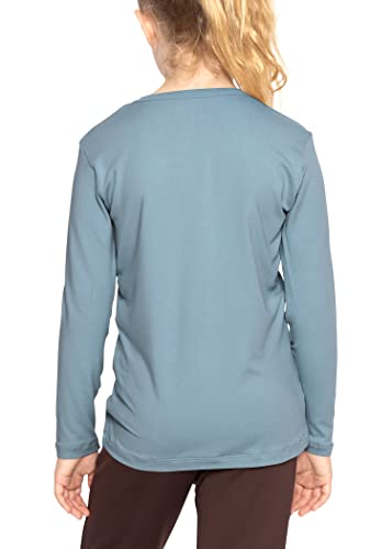 Image of Shirts for Girls Long Sleeve Crew Neck Top, Hoodie or 3 /4 Sleeve Soft Stretch Kids Lightweight Size 2-16