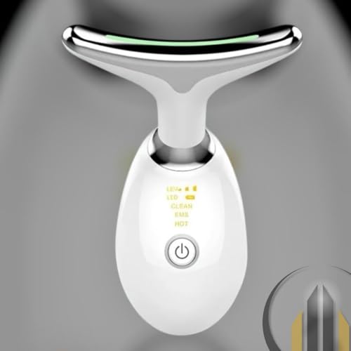 Massageador Facial Elétrico para Pescoço, Face e Firmeza – Redefina o Contorno Facial, 3 Modos de Vi