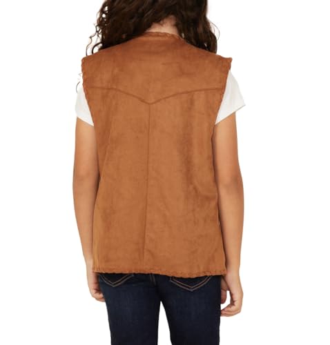 Girls' Studded Suede Vest (Toddler) (US, Age, 4 Years, Camel)4