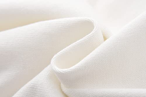 Unisex Boys Girls Cardigans Sweater V-Neck Long Sleeve School Uniforms Button Knit Tops White 8-10 Years #TOP4