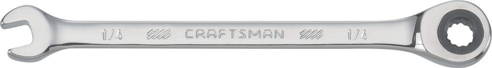 CRAFTSMAN Ratcheting Wrench, SAE, 1/4-Inch, 72-Tooth, 12-Point (CMMT39230)