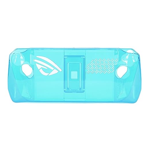 ROG Ally �n���h�w���h 2023 �p �N���A�ŏՌ��z��TPU���ی�P�[�X�A�܂肽���ݎ��X�^���h�Ɗ���~�߃O���b�v�t���̓����R���\�[���J�o�[�ŃQ�[���v���C�����K�� (�g�����X�y�A�����g�u���[)