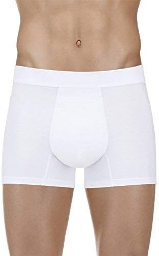 PROTECHDRY - Washable Urinary Incontinence Cotton Boxer Brief Underwear for Men with Front Absorbent Area, White Large