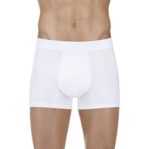Protechdry - Washable Urinary Incontinence Cotton Boxer Brief Underwear For Men With Front Absorbent Area, White Large #TOP3