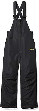 Solstice Apparel Kids Snow Ski Bib Pants, Black, 18