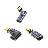 日本中小企業 USB-C マグネットケーブル 140W PD急速充電 40Gbps 高速データ転送 8K@60Hz映像出力 E-Markerチップ搭載 極太銅芯 編み込み 高耐久 (140W・40Gbps(マグネット式), 3種類セット)