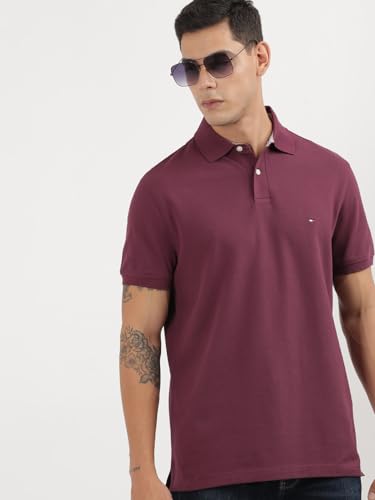 Image of Tommy Hilfiger Men's Cotton Regular Fit Polo T-Shirt