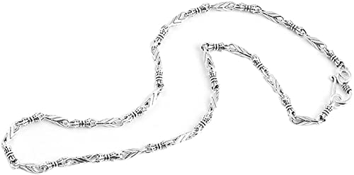 Colar de corrente de prata esterlina 925 com certificação de segurança para homens e mulheres joias