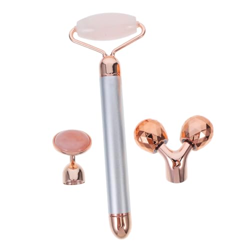 Rouleau de jade électrique réduit les poches et appareil massage facial anti-fatigue