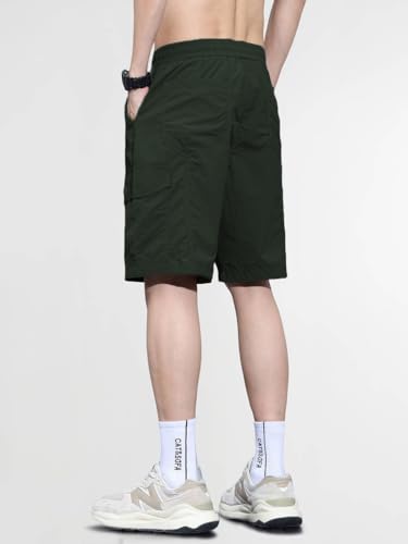 Image of TAGDO Men's Cotton Cargo Shorts with Multi Pockets | Lightweight Casual Outdoor Shorts Pant for Men | Elastic Waist Drawstring Utility Shorts for Hiking, Camping and Daily Wear (2048)