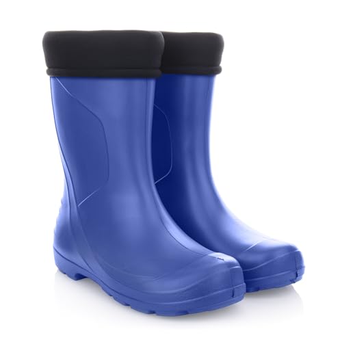 LEMIGO Damen Sehr Leichte Regenstiefel aus EVA-Schaumstoff mit Futter DAKOTA 36-42 EU/Blau, 39
