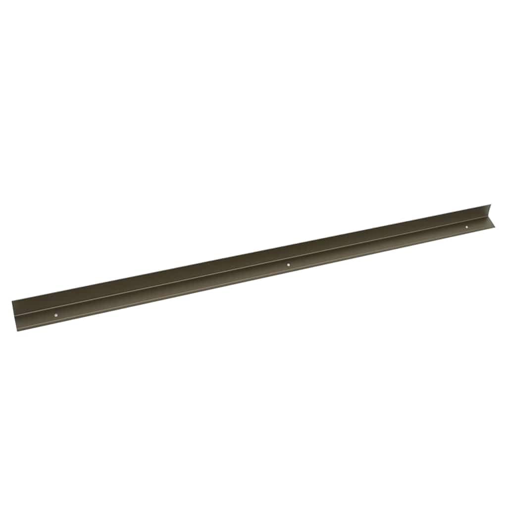 Profile schodowe, 10 sztuk, szampańskie aluminium, 67 x 3,5 x 3 cm, do schodów wewnętrznych, schodów do piwnicy, podestu, montażu, renowacji, przedpokoju i wejścia z antypoślizgową wkładką