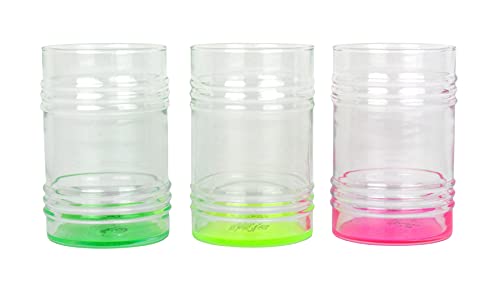 Juego de vasos multicolor, diseño neón Cover