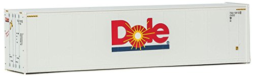 Walthers HO Scale 40' Hi-Cube Smooth-Side Reefer Shipping Container Dole