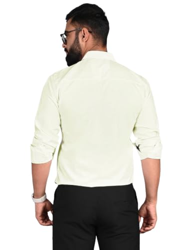 Image of Pinkmint Men's Solid Shirt | Soft Cotton Blend | Casual Shirt | Plain | Full Sleeve - Regular Fit (Combo Pack of 3 | Available in Plus Size)