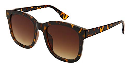 Edge I-Wear Vintage Round Square Sunglasses for Women Tinted Frame 34187-FLAP-3(DEMI.ap2)