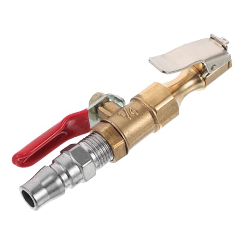 Happyyami Car Tire Inflator Chuck Inflate Locking Air Chuck for Quick Connect Versatile Use Cars Agricultural Equipment Dust Blowing Function Durable and Easy to Use