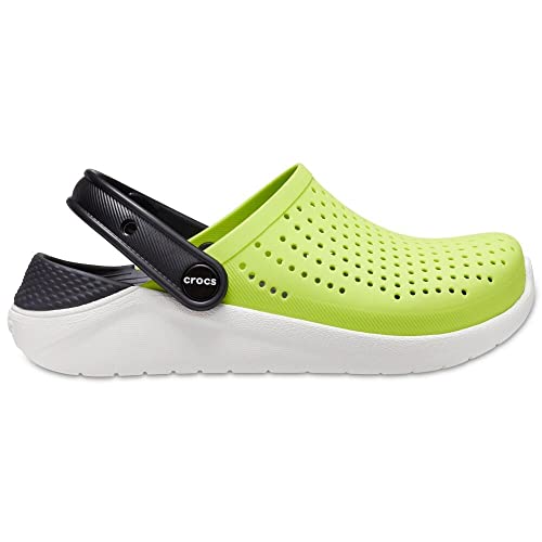 Image of crocs Unisex Kids LiteRide Clog K Lime Punch /Black 1 UK (205964-3T3)-J1