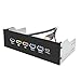 immagine 4EZDIY-FAB USB 3.0 HUB 5.25 Zoll Metall Frontplatte USB HUB 1-Type-C Port/ 3-USB 3.0 Ports QC3.0 18W Ricarica Rapida Port