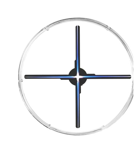65CM Holographic Fan 3D Projecteur 1152P LED Affichage sans Fil WiFi Upload Acrylic Cover Publicité Vidéo Signalétique Image Logo Visual Light Show
