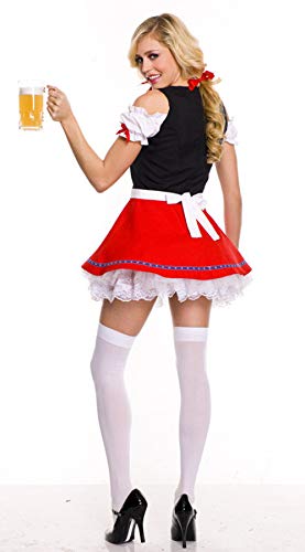 Womens Sexy Lingerie Volwassen Vrouwen Oktoberfest Kostuum Sexy Bier Meisje Uniform Beieren Duitse Wench Maid Dirndl Party Fancy Dress - Image 3
