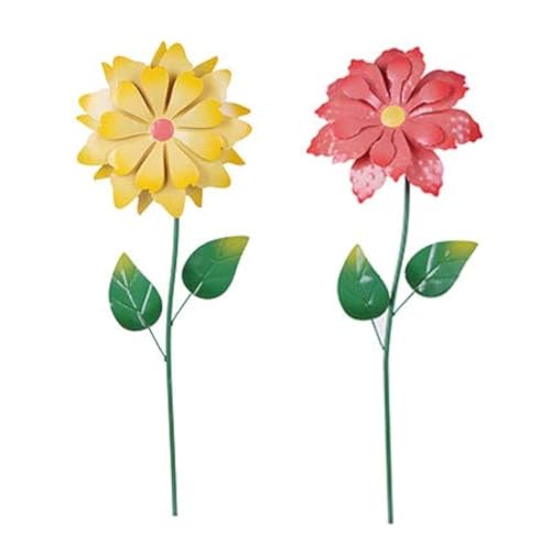 Topadorn 25 Inch Floral Garden Stake Decor,Outdoor Plant Pick Water