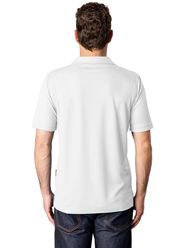 Image of FlowTech Men's Performance Polo Shirt DryMax Quick‑Dry Pinhead Texture Breathable Moisture‑Wick Odor‑Free