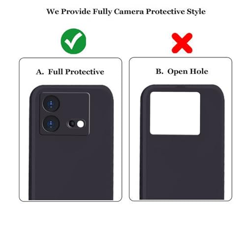 Image of A rtistque Liquid Silicone Back Cover Case for iQOO Neo 8 Matte Shockproof TPU Soft Flexible with Camera Protection - Black