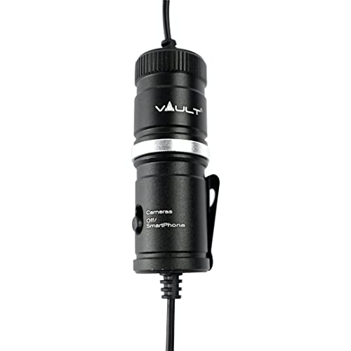 VAULT VLM-B 3.5 Lavalier Microphone with 5.5metre Audio Cable - Ideal for Vlogging, Podcasting, Conferences, Video Chat
