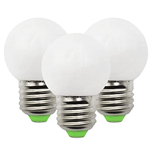 LED Birne E27 3W Ersatz für 30W-40W Halogenlampe G45 Kleinen Golf Kugel AC 230V Warmweiß 3000K 360° Abstrahlwinkel E27-Gewinde für Esstischlampe Schreibtischlampe Nicht Dimmbar（3er-Pack）[MEHRWEG]