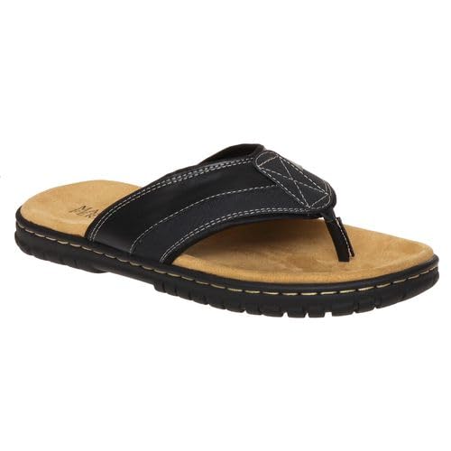Marco Ferrara Men’s Marc-32 Flip Flop Sandals, Soft Cushion, Open Toe, Slip-On