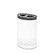 Brabantia - Selector Wäschekorb - Doppelten Quick-Drop-Deckel - Zwei Wäschekörbe - Wäschesack aus Baumwolle - Belüftungslöcher - Platzsparend - Weiss - 55 L- 29.0 x 63.0 x 45.0 cm